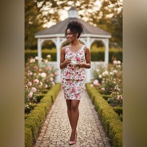 Divided pink rose 🌹 dress